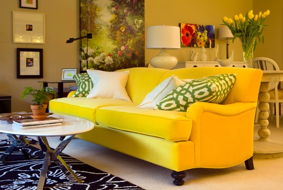 Sunflower Yellow Sofa