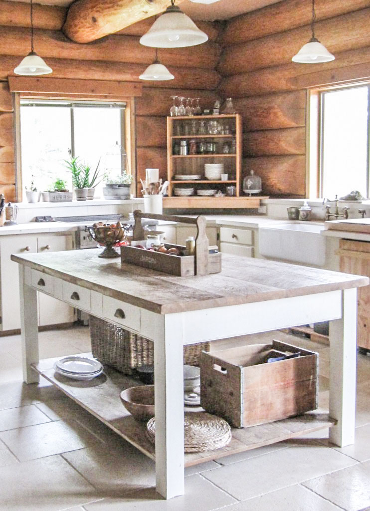 Incredible Kitchen, Log Home Kitchen Islands