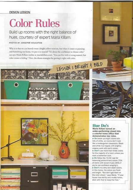 Maria Killam om Small Room Decorating Magazine