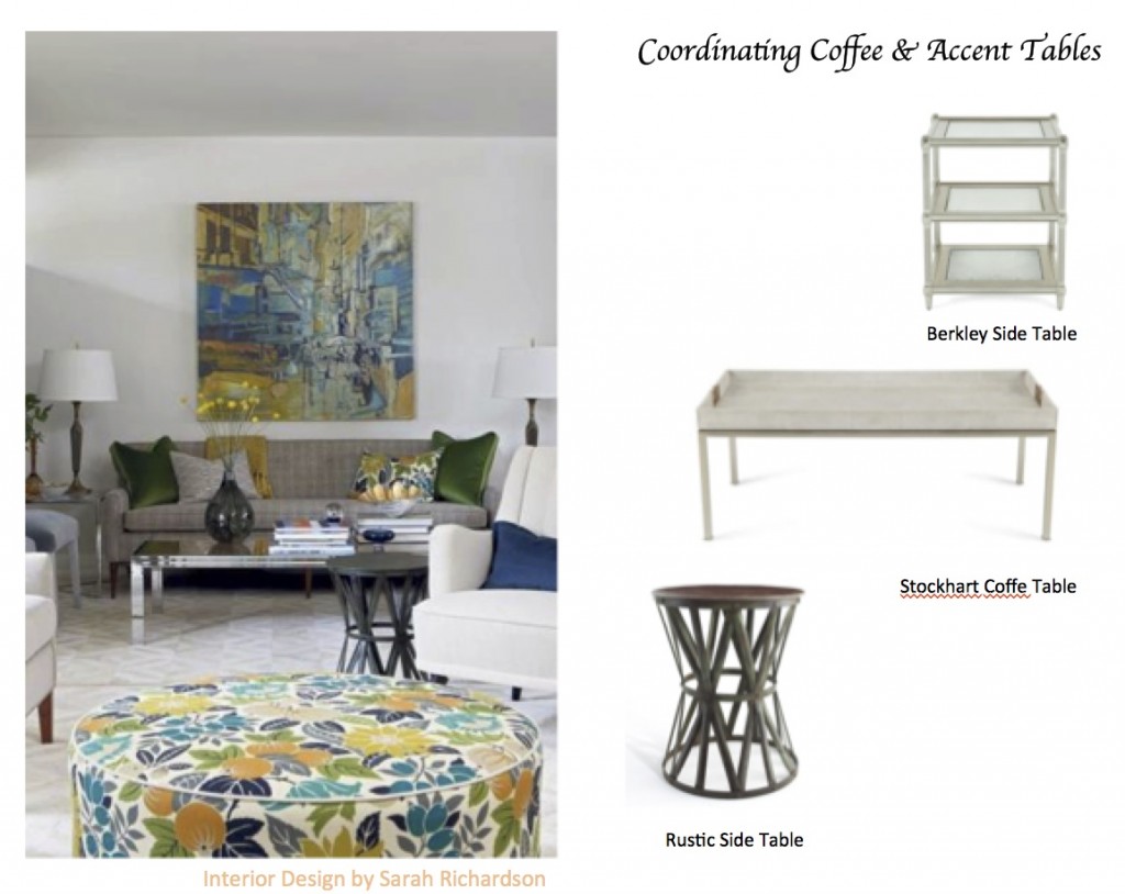 How to Coordinate Coffee & Accent Tables Like a Designer | Maria Killam