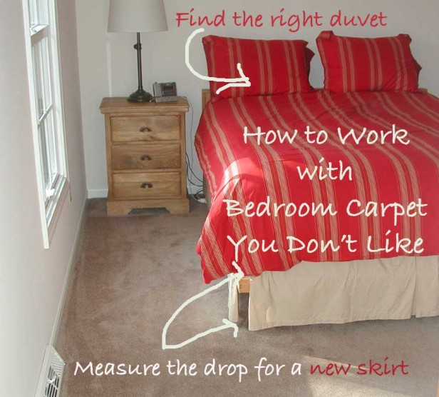 How to Work with Bedroom Carpet You Don't Like | Maria Killam