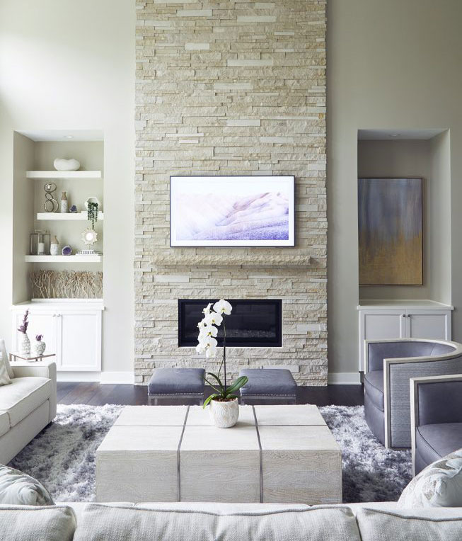 TV over fireplace