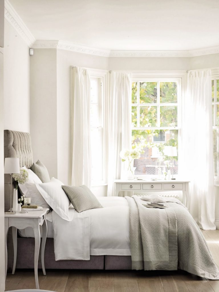 White Bedroom Curtains