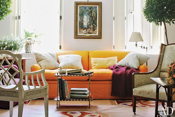 orange sofa jeffrey