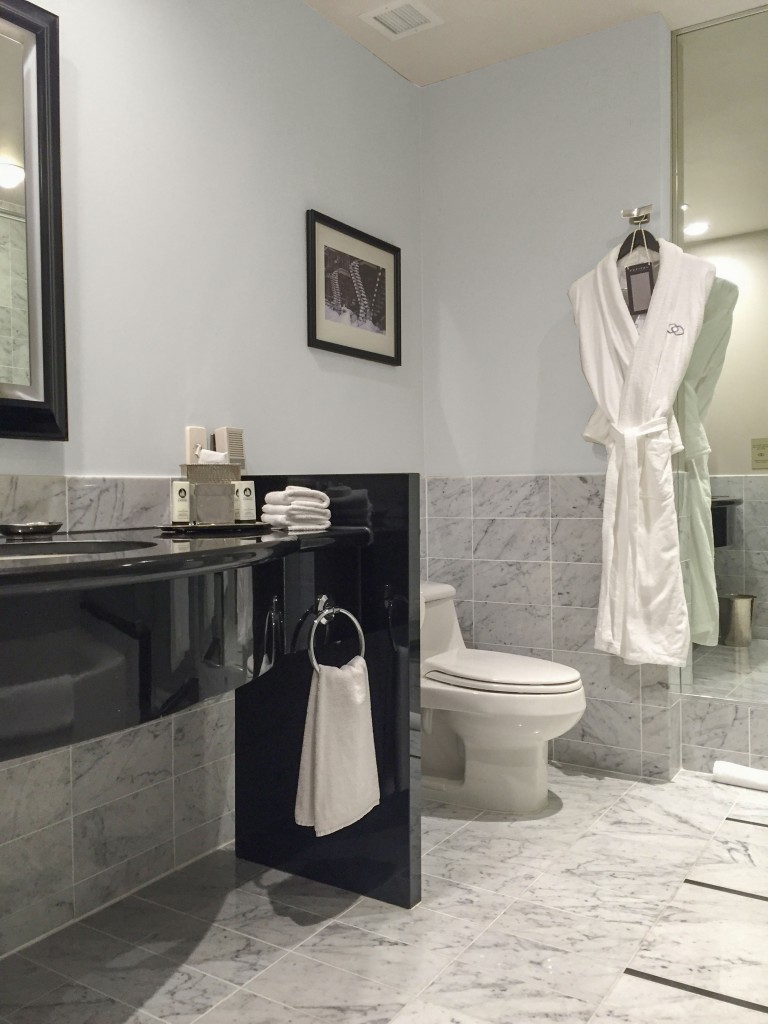 One Carrara Marble Bathroom: Four Colours | Maria Killam