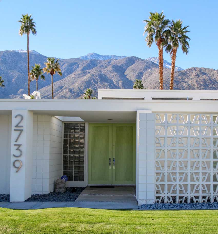 15 Best Front Door Colours in Palm Springs | Maria Killam