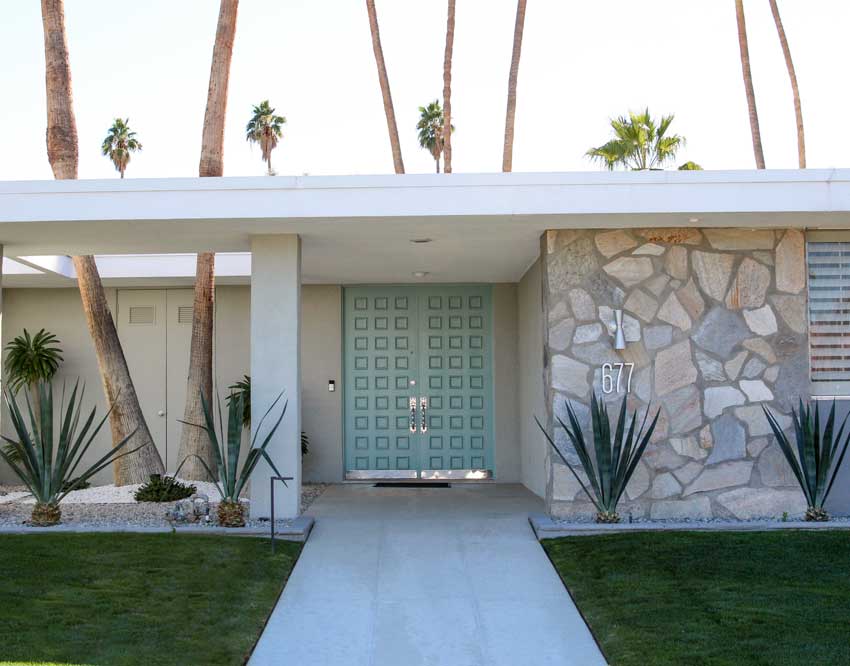 15 Best Front Door Colours in Palm Springs | Maria Killam