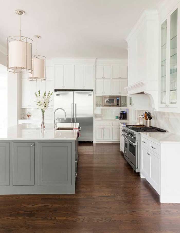 Contrasting Kitchen Island Get Your, What Color Should Kitchen Island Be