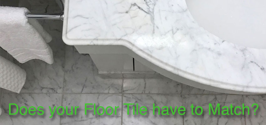 Does Your Floor Tile Have To Match, How To Match Floor Tile With Countertops