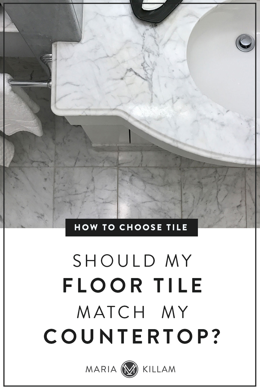 Does your Floor Tile Have to Match your Countertop or Surround?