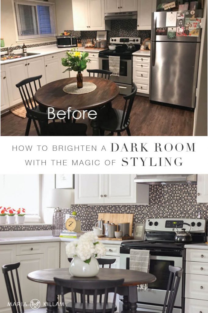 How to Brighten a Dark Room with Styling