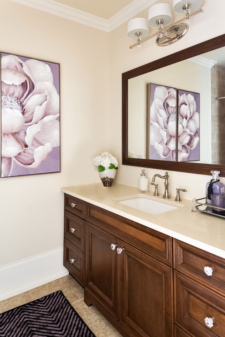 5 Ways To Update A Tuscan Brown Bathroom Maria Killam Colour Expert