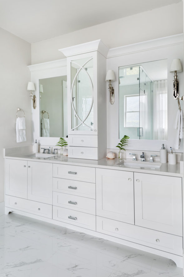 Pink and Navy Master Bedroom + Ensuite; Before & After