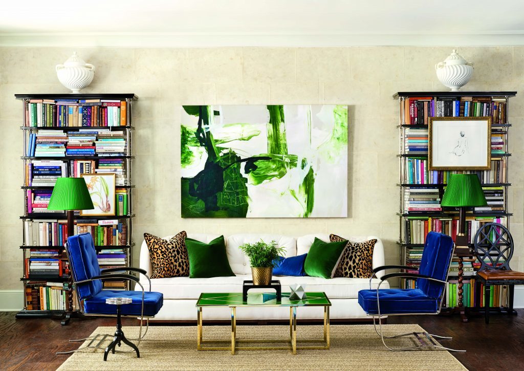 An Accent Chair, Blue Leather Accent Chair Living Room