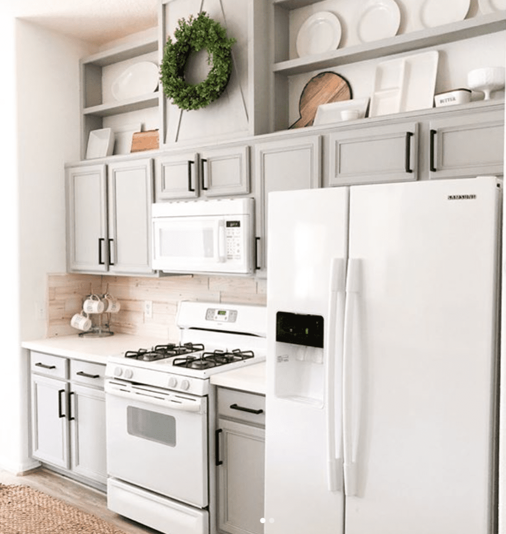My Designer Secret for Updating Old Kitchen Cabinets - Maria Killam