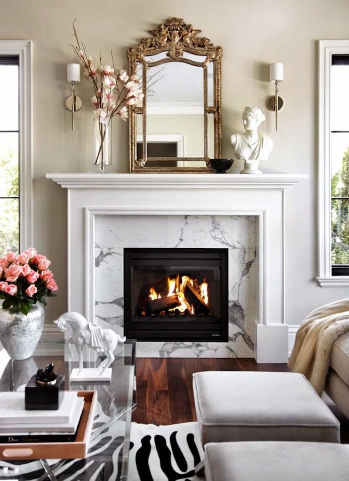 Don T Install A New Fireplace Without Reading This First Maria Killam   White Fireplace Marble 