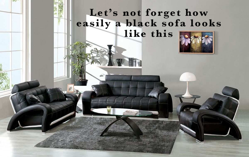 Ask Maria Should I A Black Sofa, What Color Accent Chair Goes With Black Leather Sofa