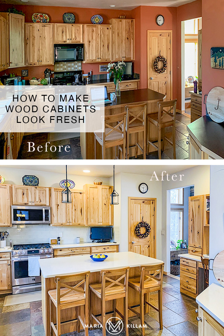 How to make wood cabinets look fresh