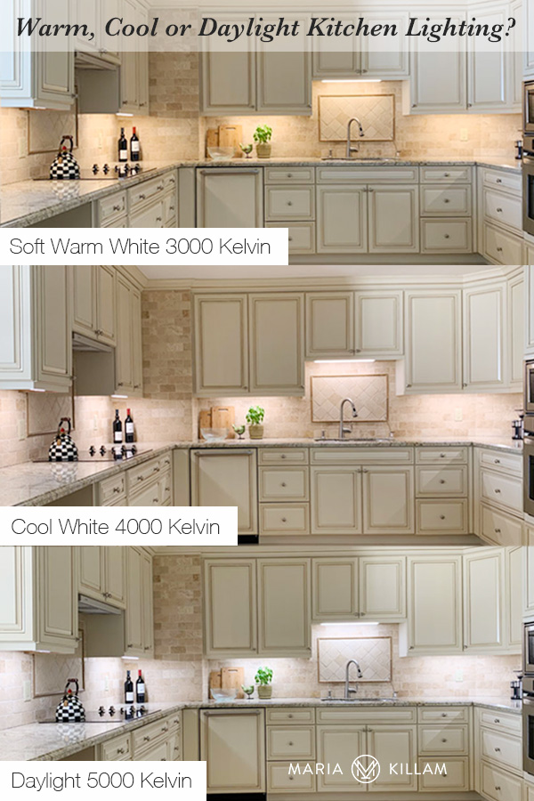 warm white kitchen cabinet lights