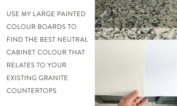 Choose Neutral Cabinet Colour with Granite