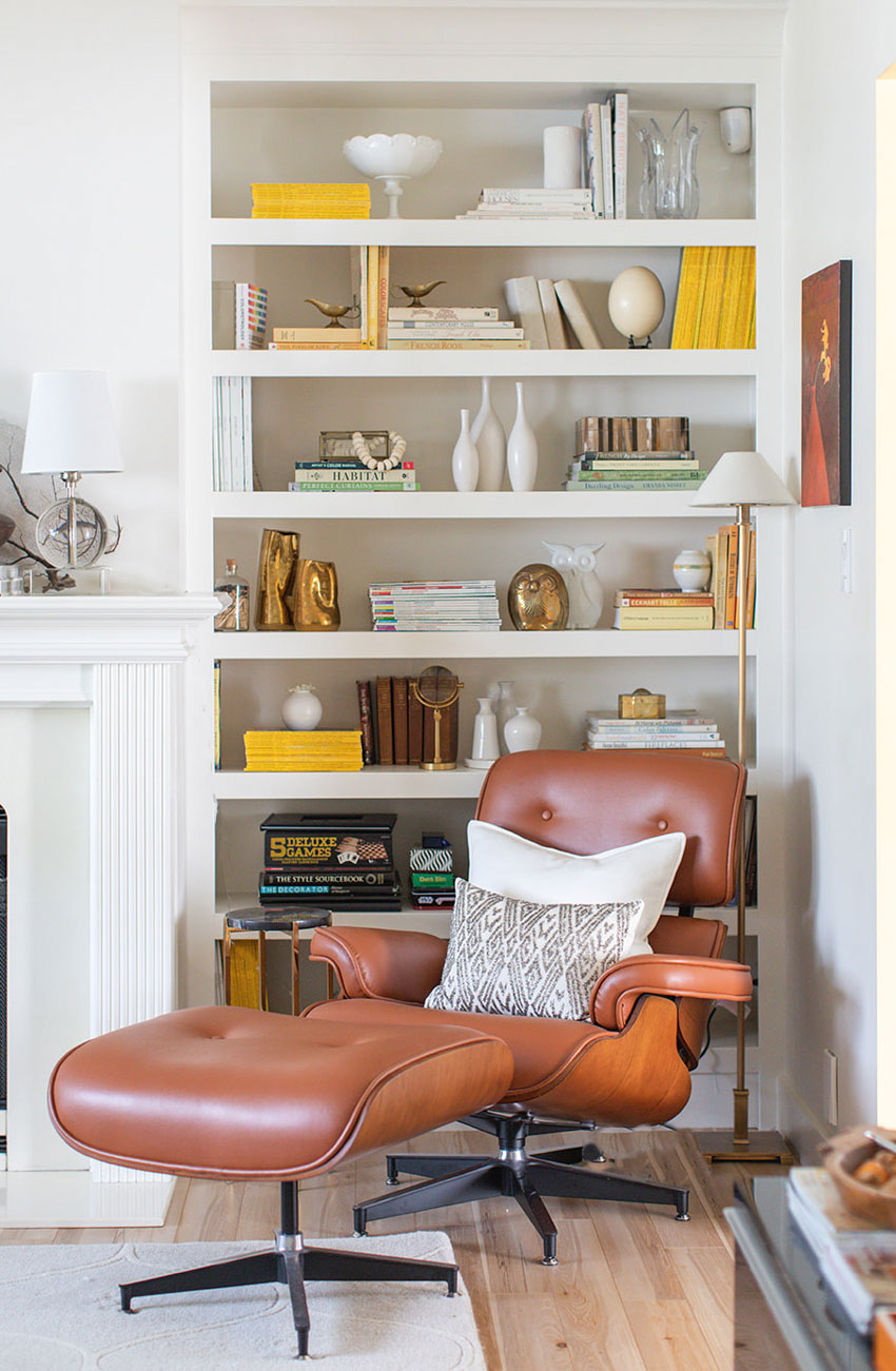 Eames Chair Bookshelf Styling