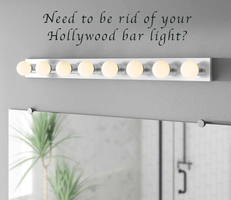 The Evolution Of Ugly Bar Light, Update Hollywood Bathroom Lights