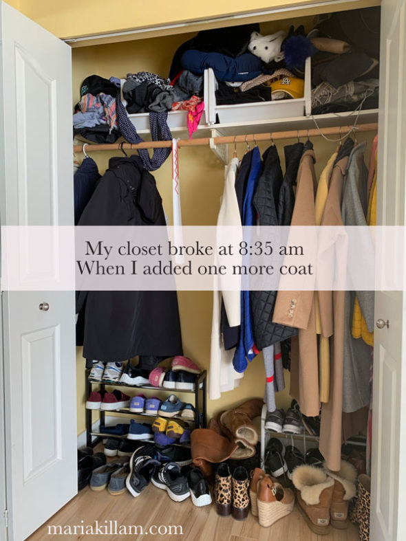 A Better Way to Organize Your Closet (And My Favorite New Light)