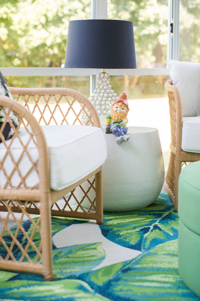 woven chairs for sunroom