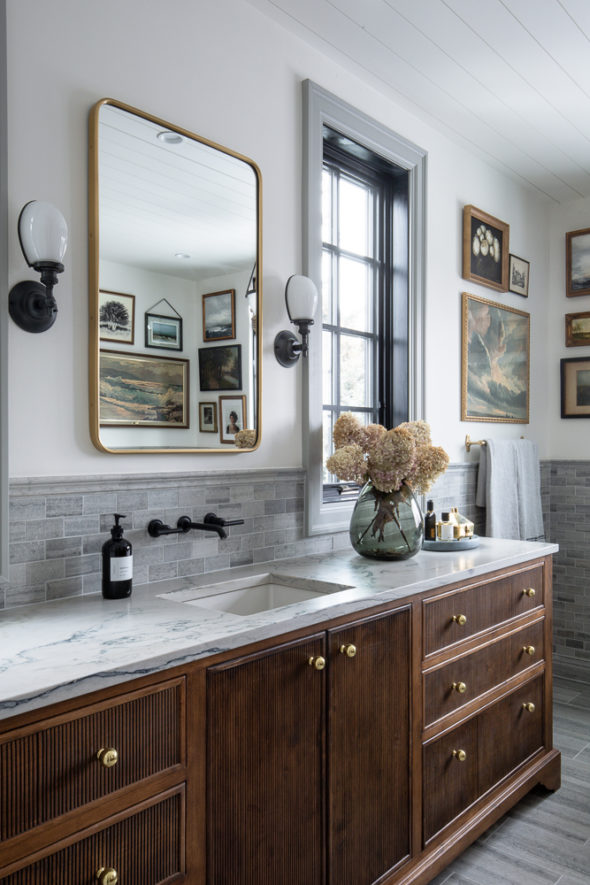 Before & After: Are Cherry Cabinets Back? Yay or Nay - Bathrooms