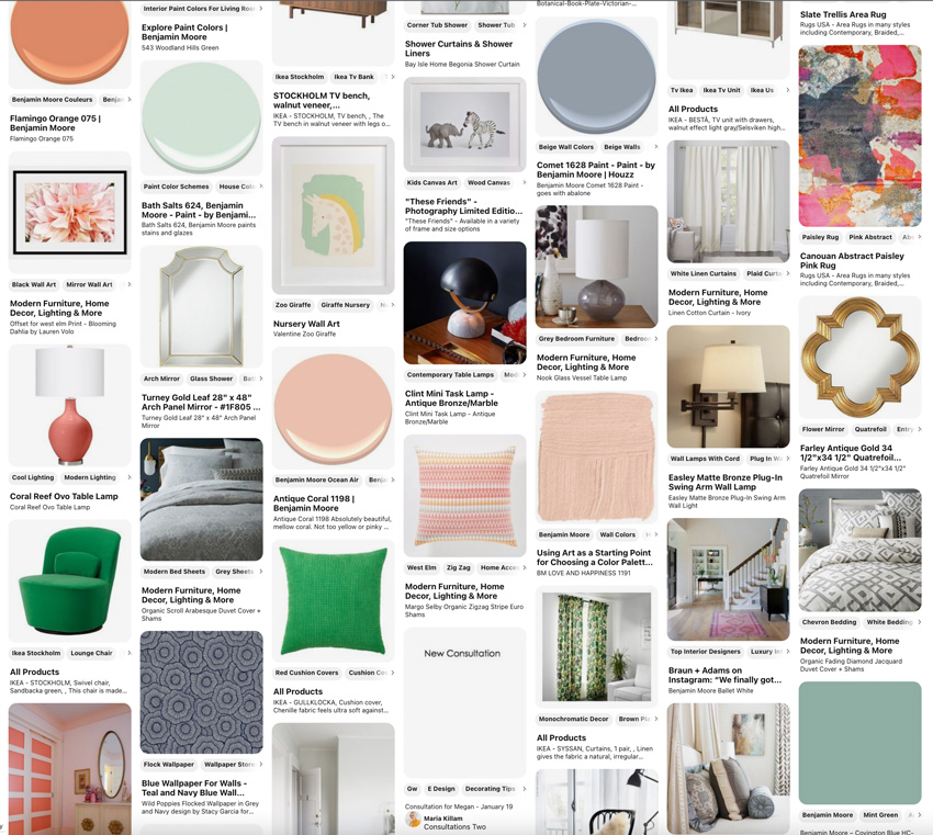 how to use pinterest as mood board