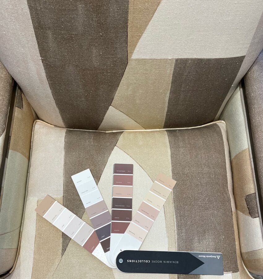 Mix mauve beige colour palette