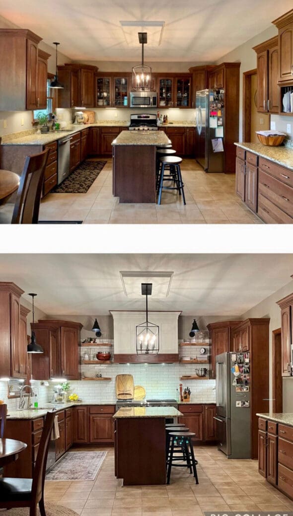 Transform Your Kitchen with this ONE Update; Before & After - Kitchens
