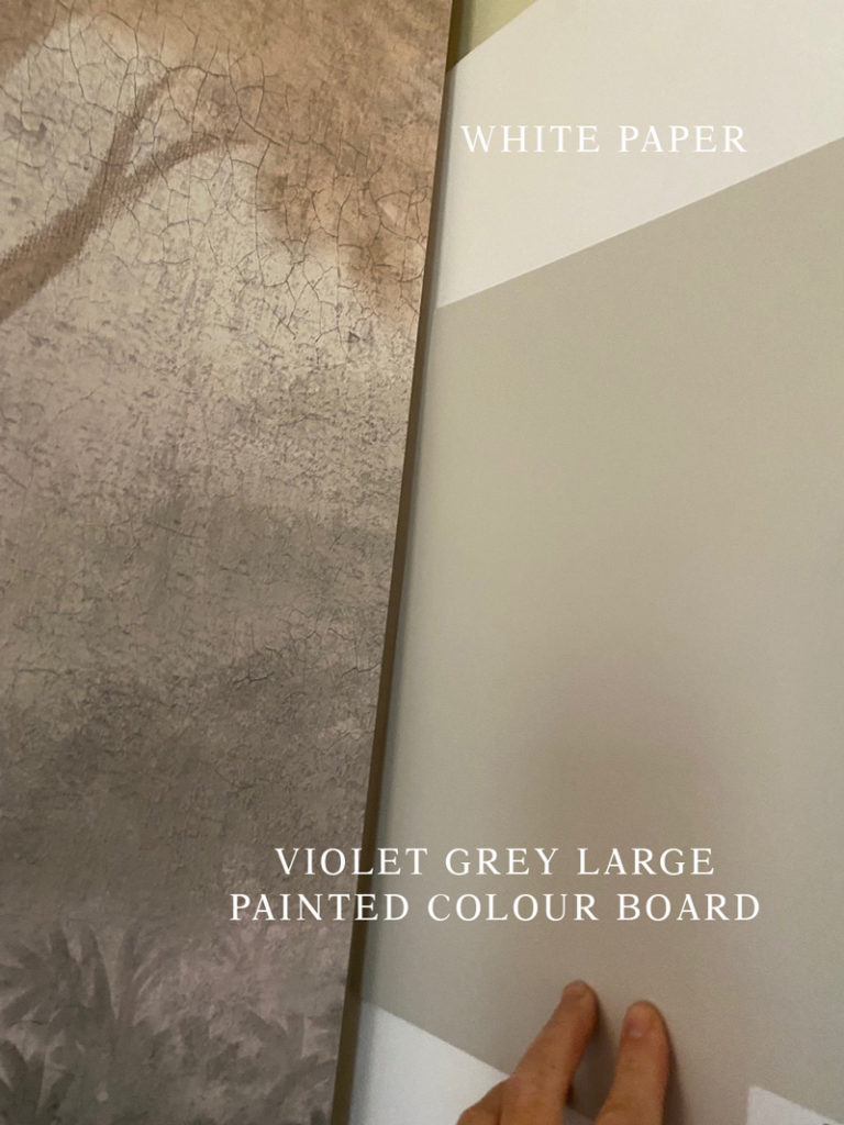 violet grey large painted colour board