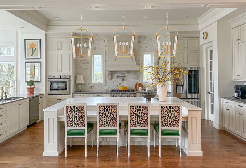 Kitchen island no deals pendants