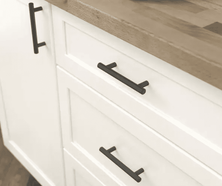 thumbnail image 2 of Rok 3-Inch Center Chrome Kitchen Cabinet Drawer T Bar Pull Handle (6" Overall Length) 2 of 6