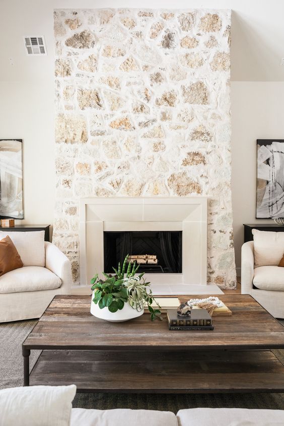 overmortar overgrout stone fireplace