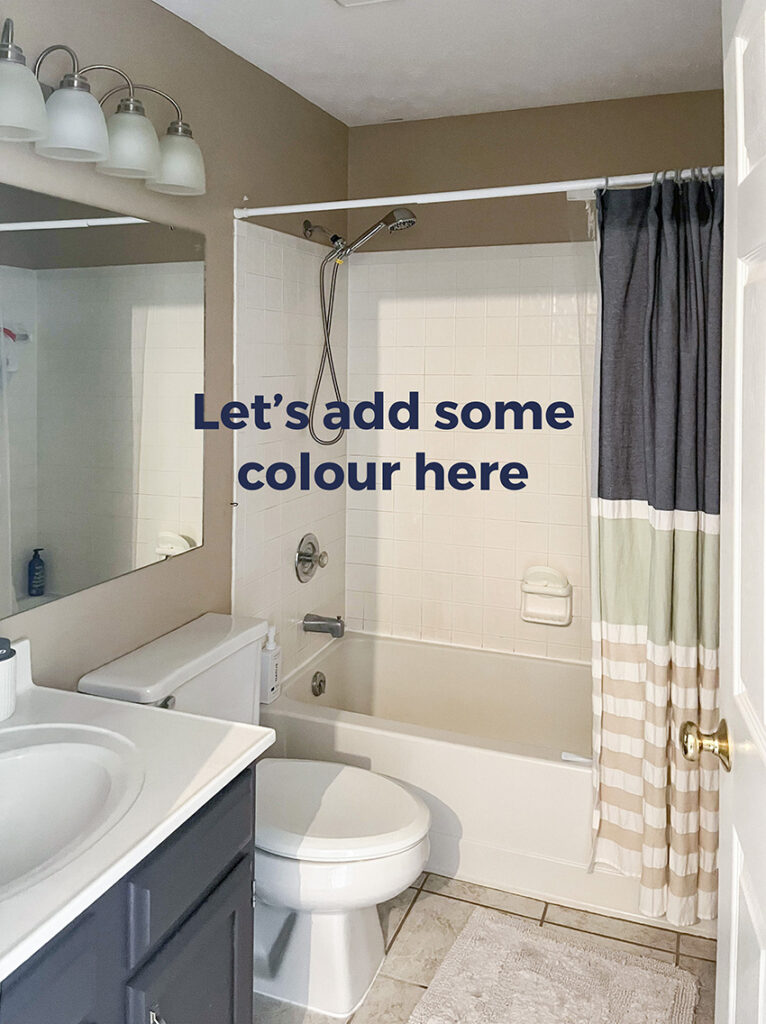 This bathroom need colour