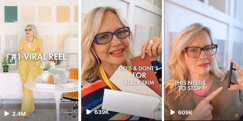most viral reel about colour and design