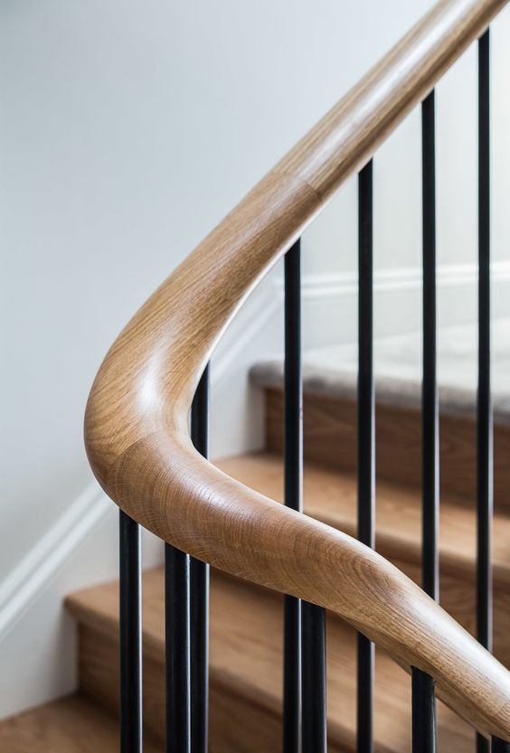 Timeless wood staircase