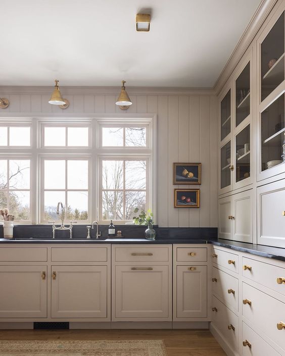 Timeless Jean Stoffer Kitchen soapstone brass