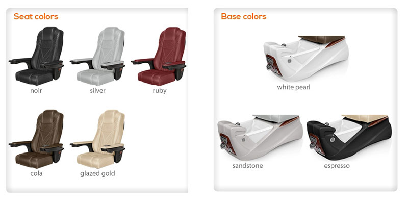 nail salon chair colour options