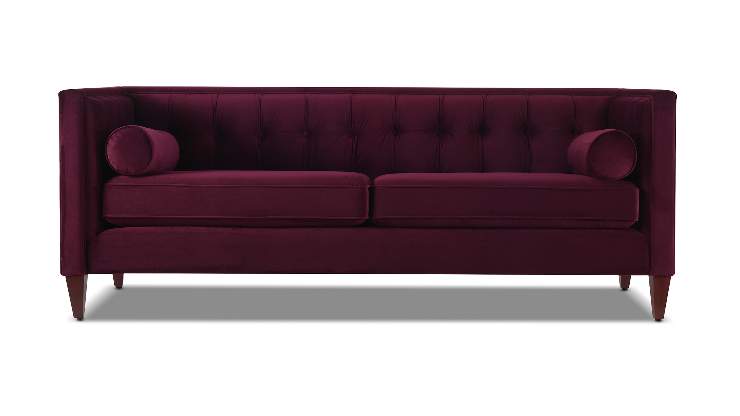 Burgundy sofa