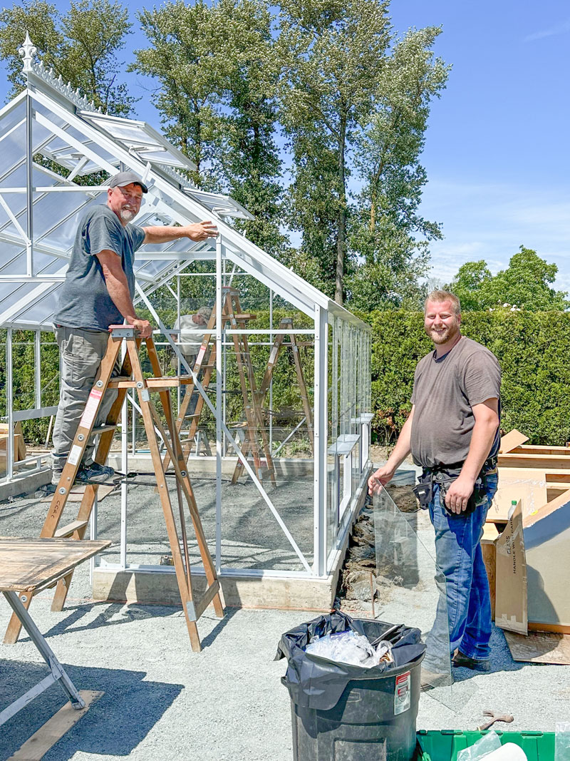 Installing a greenhouse