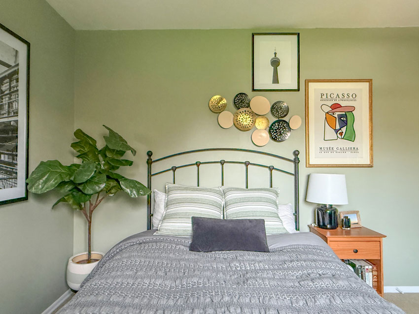 Bedroom gallery wall