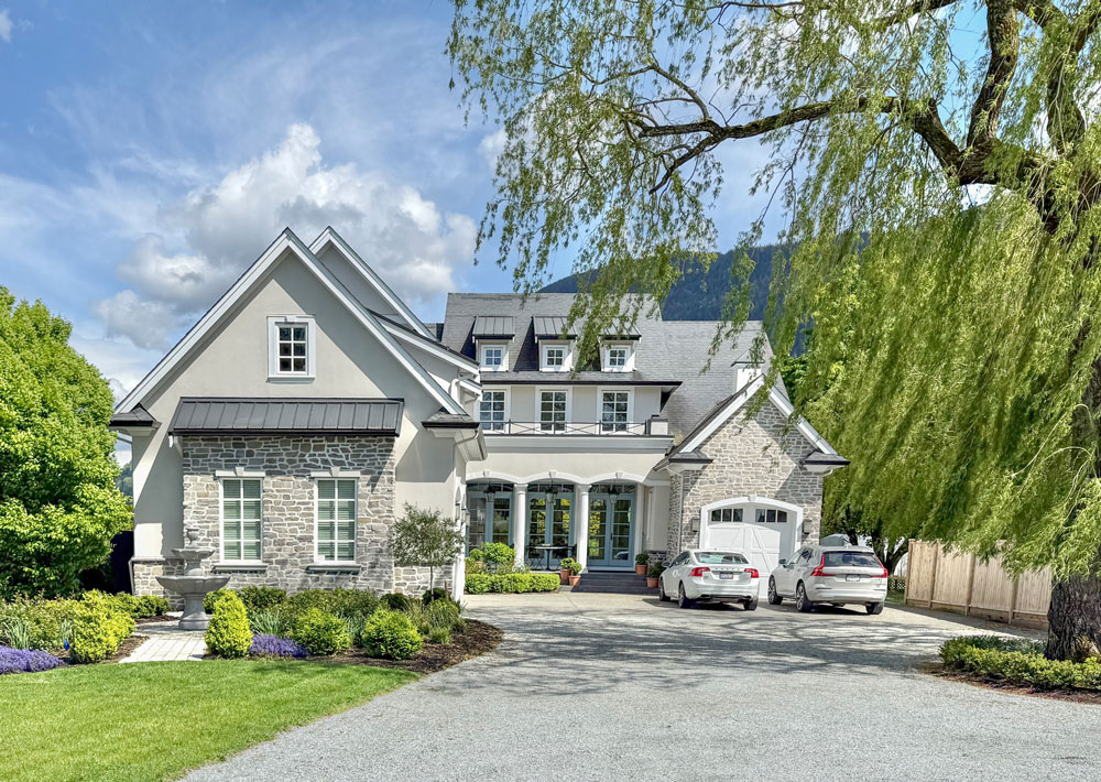 Cream and stone exterior
