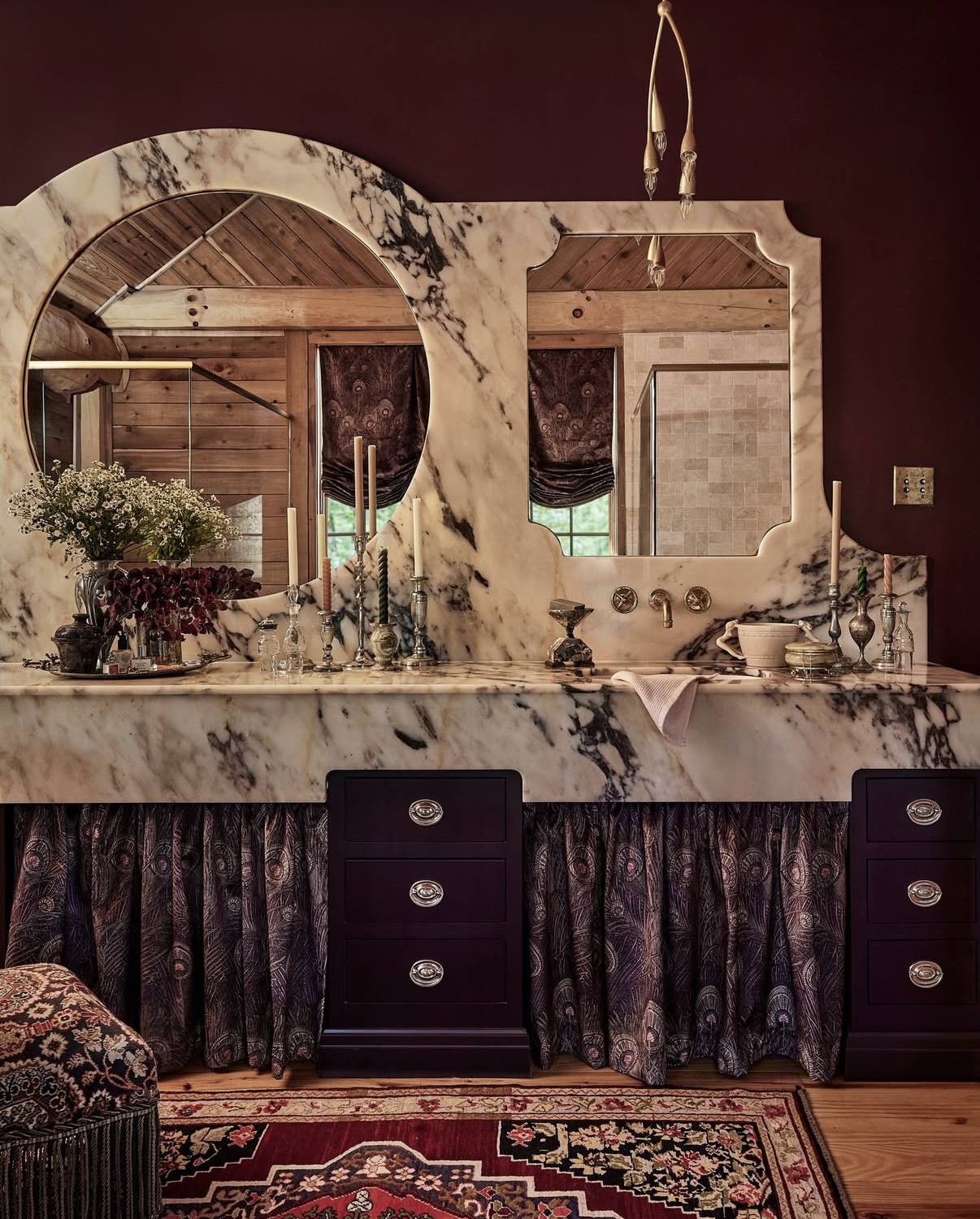 custom viola marble vanity