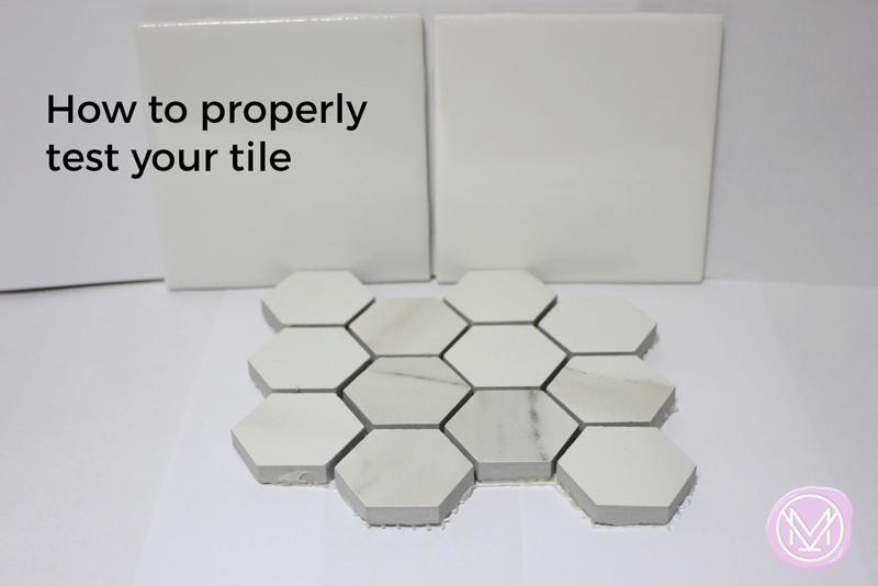 how to test tile