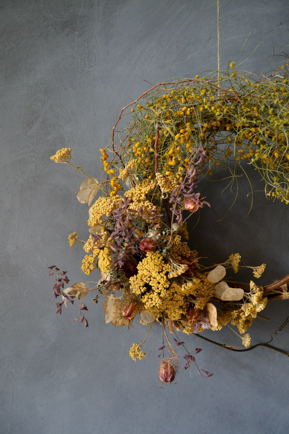 Foraged wreath decor
