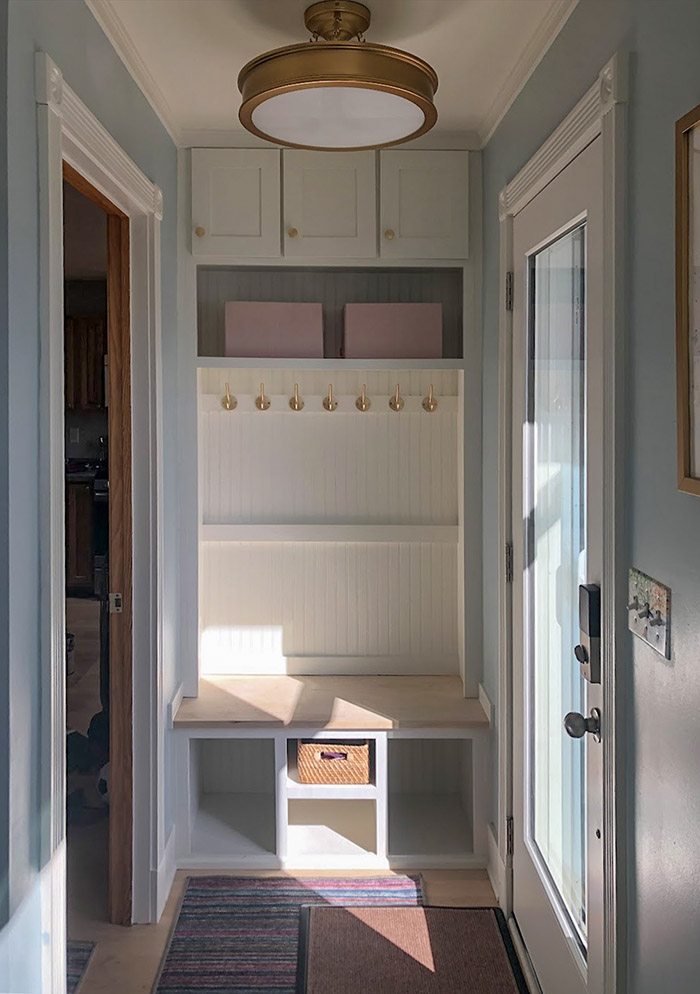 Blue mud room