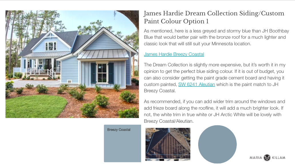 Exterior colour advice